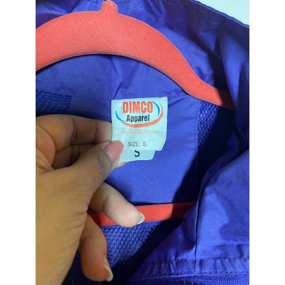 Dimco Apparel Alaska Souvenir Windbreaker Jacket with Hood Purple Small - Picture 6 of 10